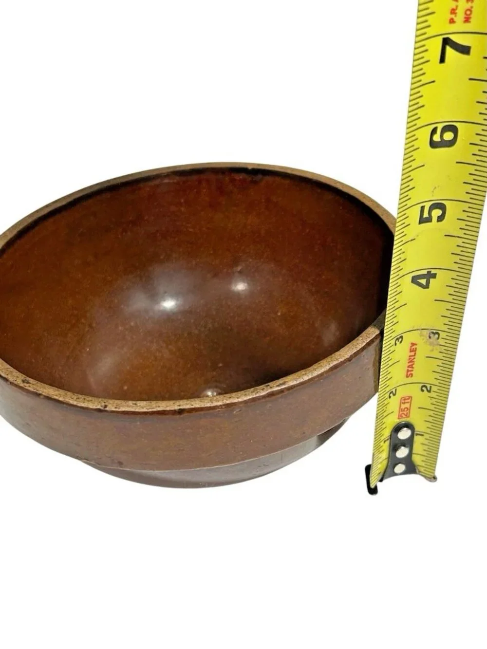 Red Wing Stoneware Brown Crock Advertising Bowl Columbia Metal Products Chicago